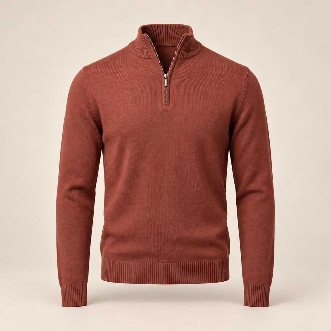 Men's Slim Fit Half-Zip Knit Sweater
