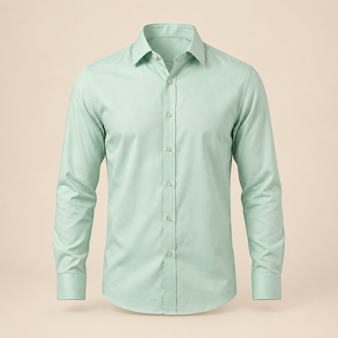 Men's Slim Fit Long-Sleeve Dress Shirt