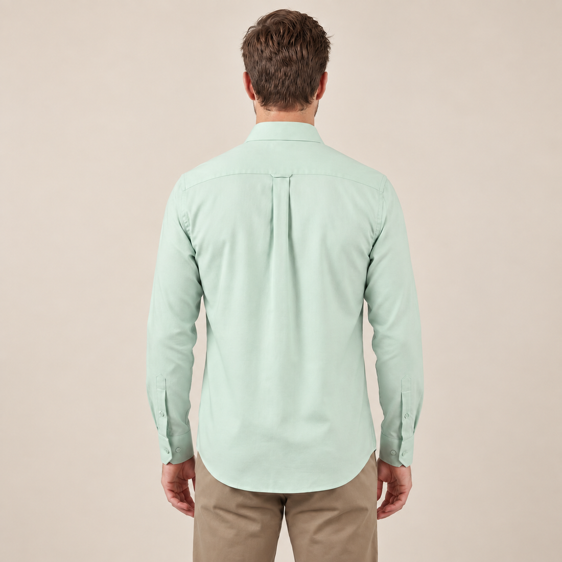 Men's Slim Fit Long-Sleeve Dress Shirt