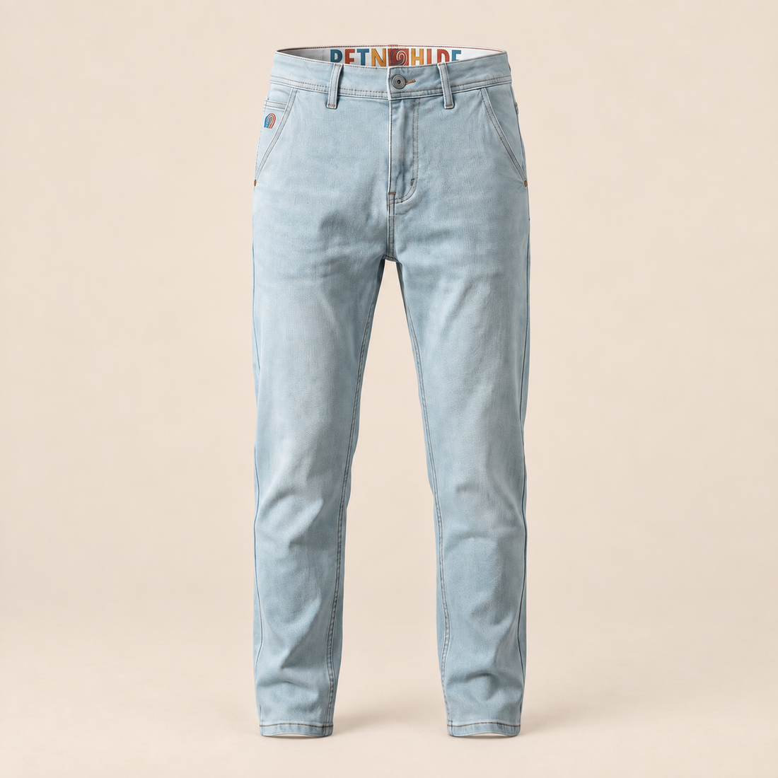 Men's Slim Fit Washed Denim Jeans