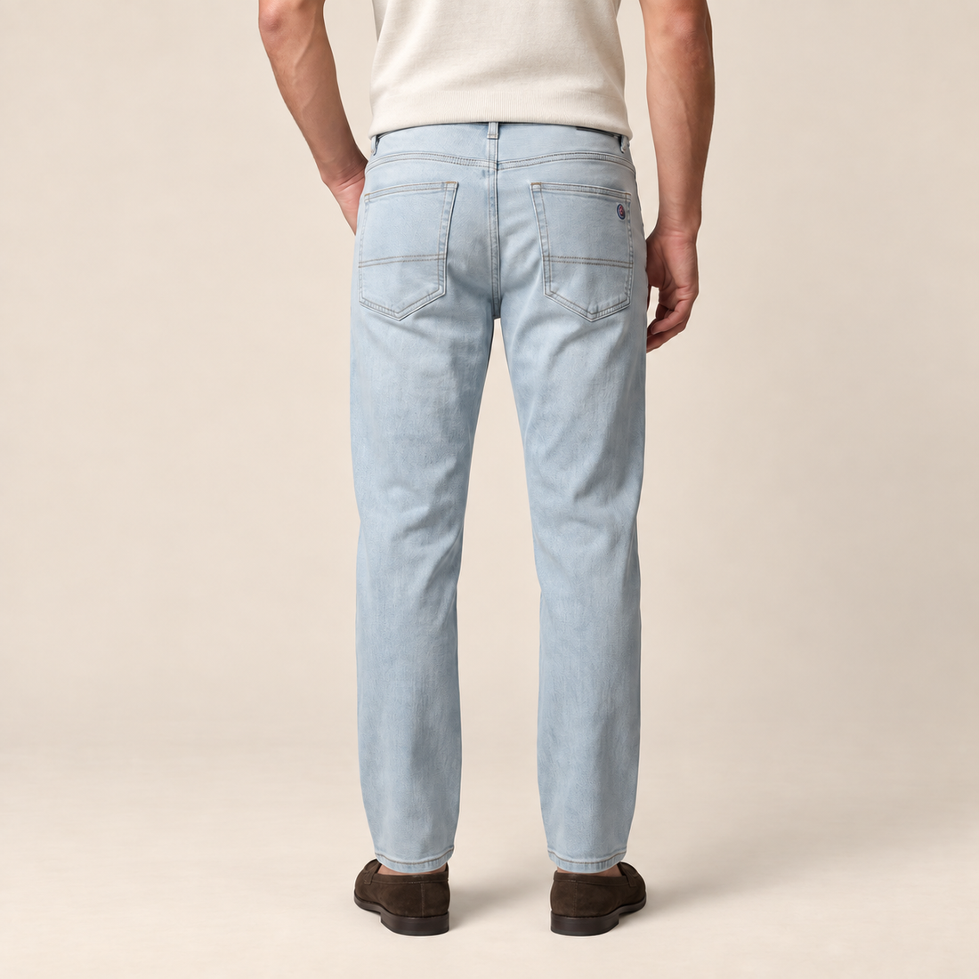 Men's Slim Fit Washed Denim Jeans