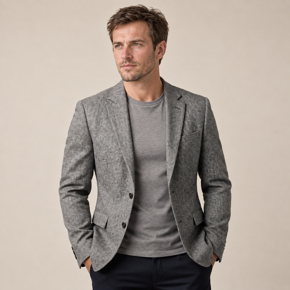 Men's Slim-Fit Winter Blazer Jacket
