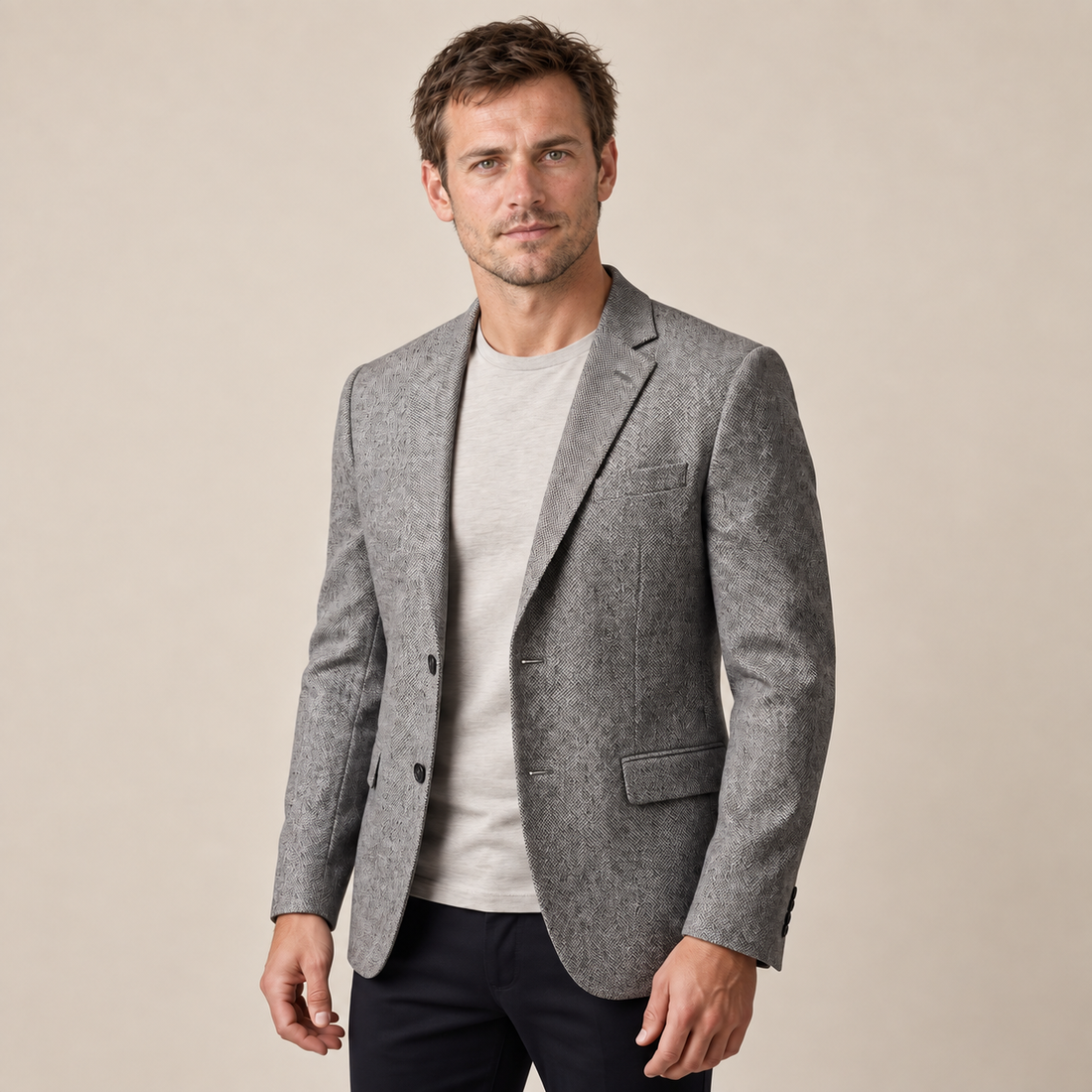 Men's Slim-Fit Winter Blazer Jacket