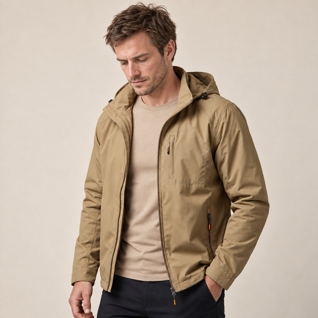 Men's Spring Hooded Softshell Jacket