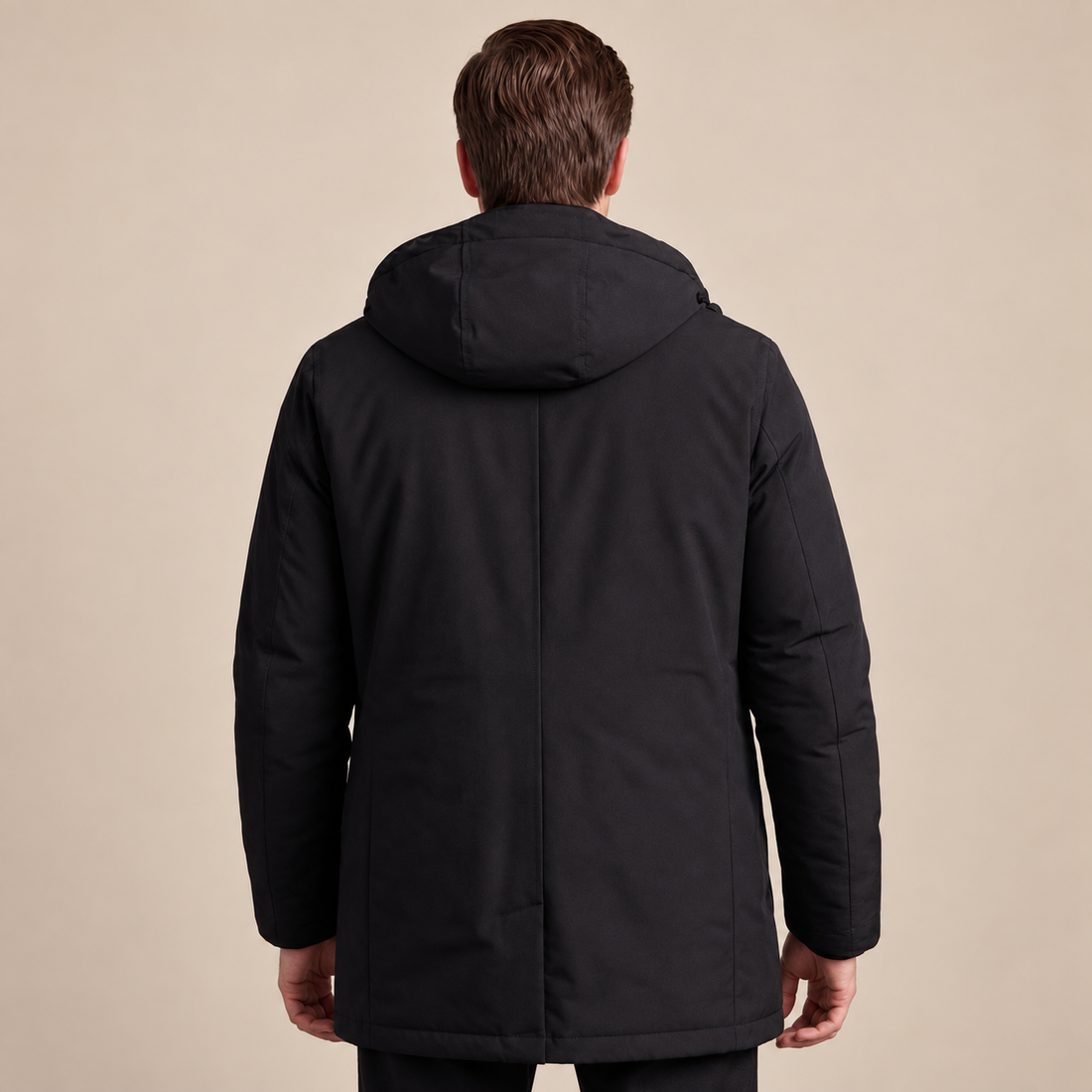 Men's Spring Puffer Jacket with Hood