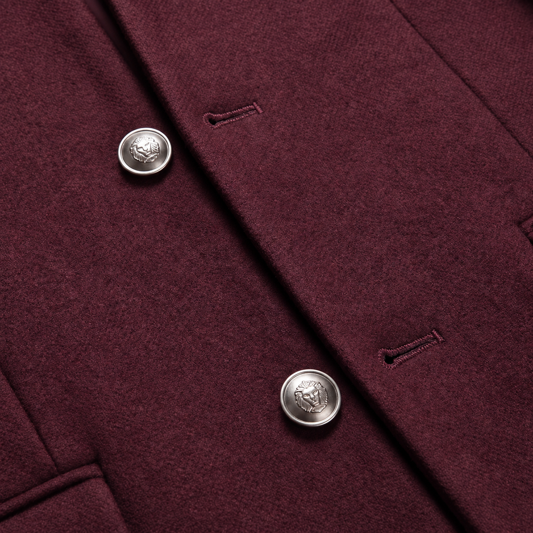Men's Stand Collar Longline Overcoat