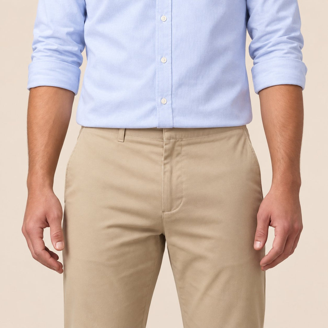 Men's Straight-Fit Chino Trousers