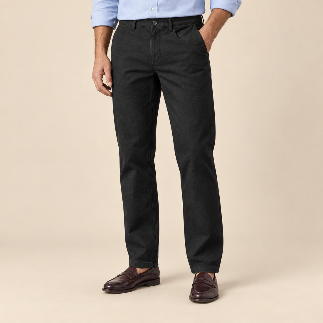 Men's Straight Leg Chino Trousers