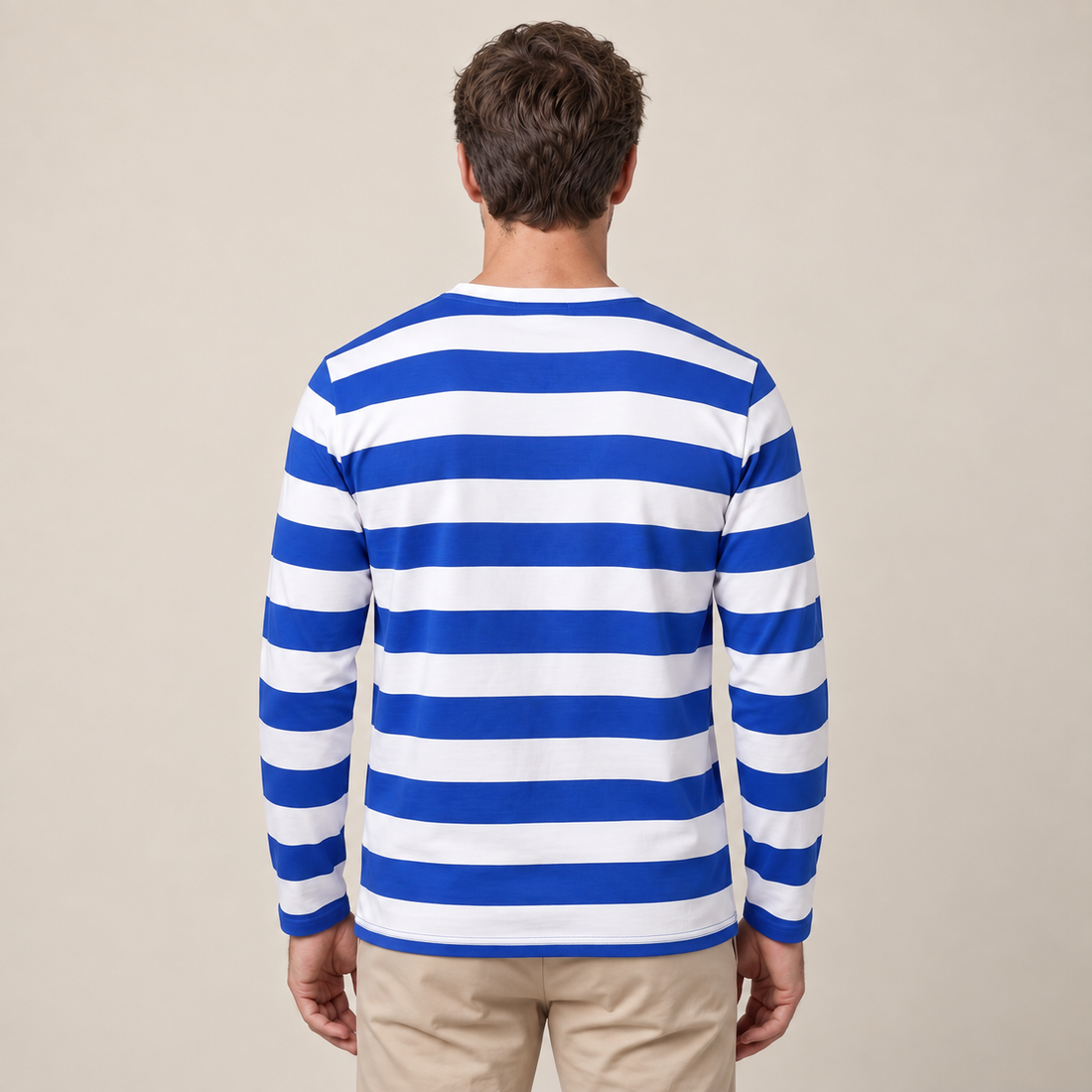 Men's Wide Stripe Long Sleeve Top