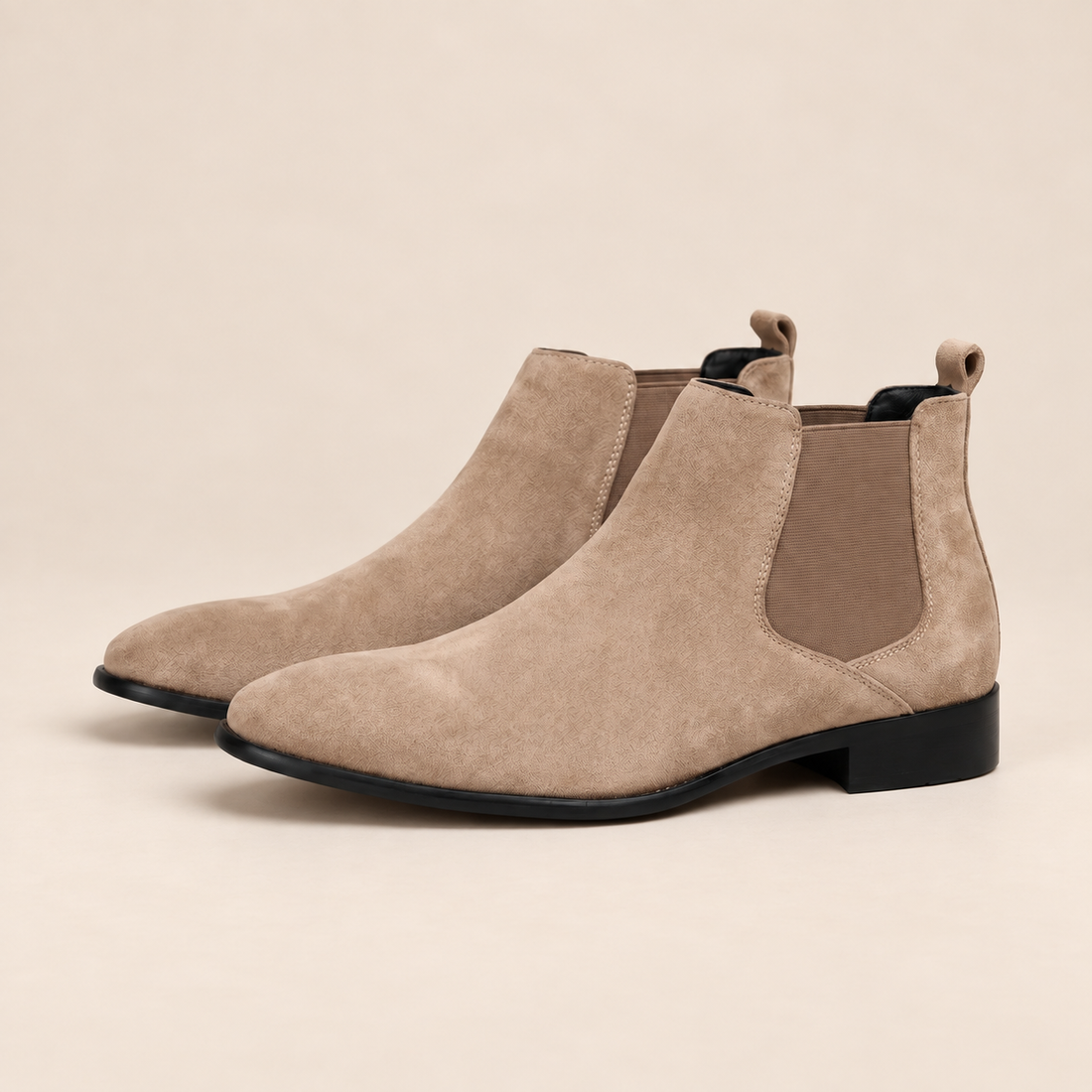 Men's Faux Suede Chelsea Boots