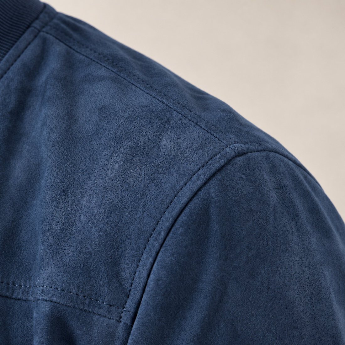 Men's Suede-Touch Bomber Jacket