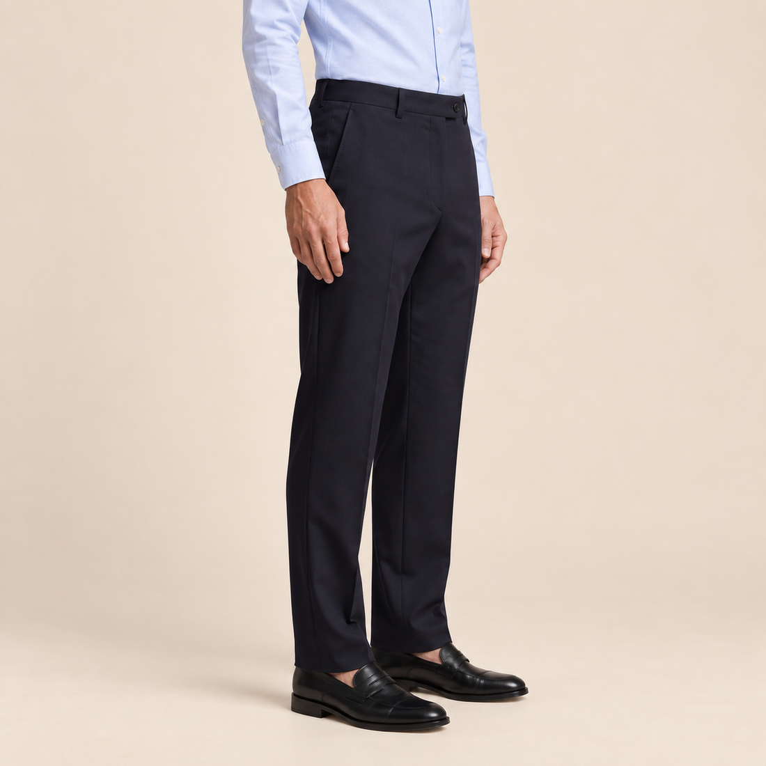 Men's Tailored Flat Front Trousers