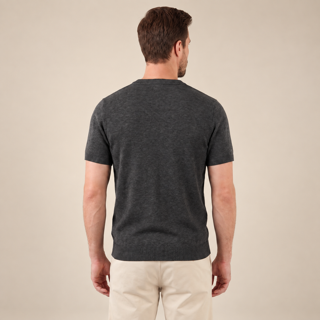 Men's Textured Knit T-Shirt
