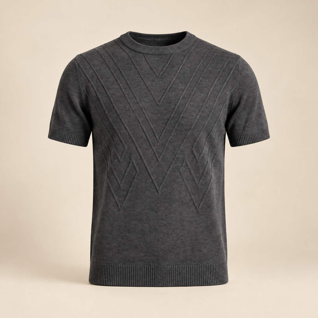 Men's Textured Knit T-Shirt