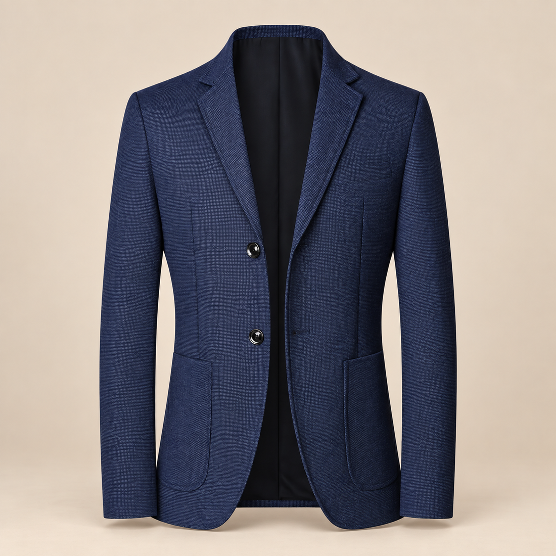 Men's Textured Two-Button Blazer