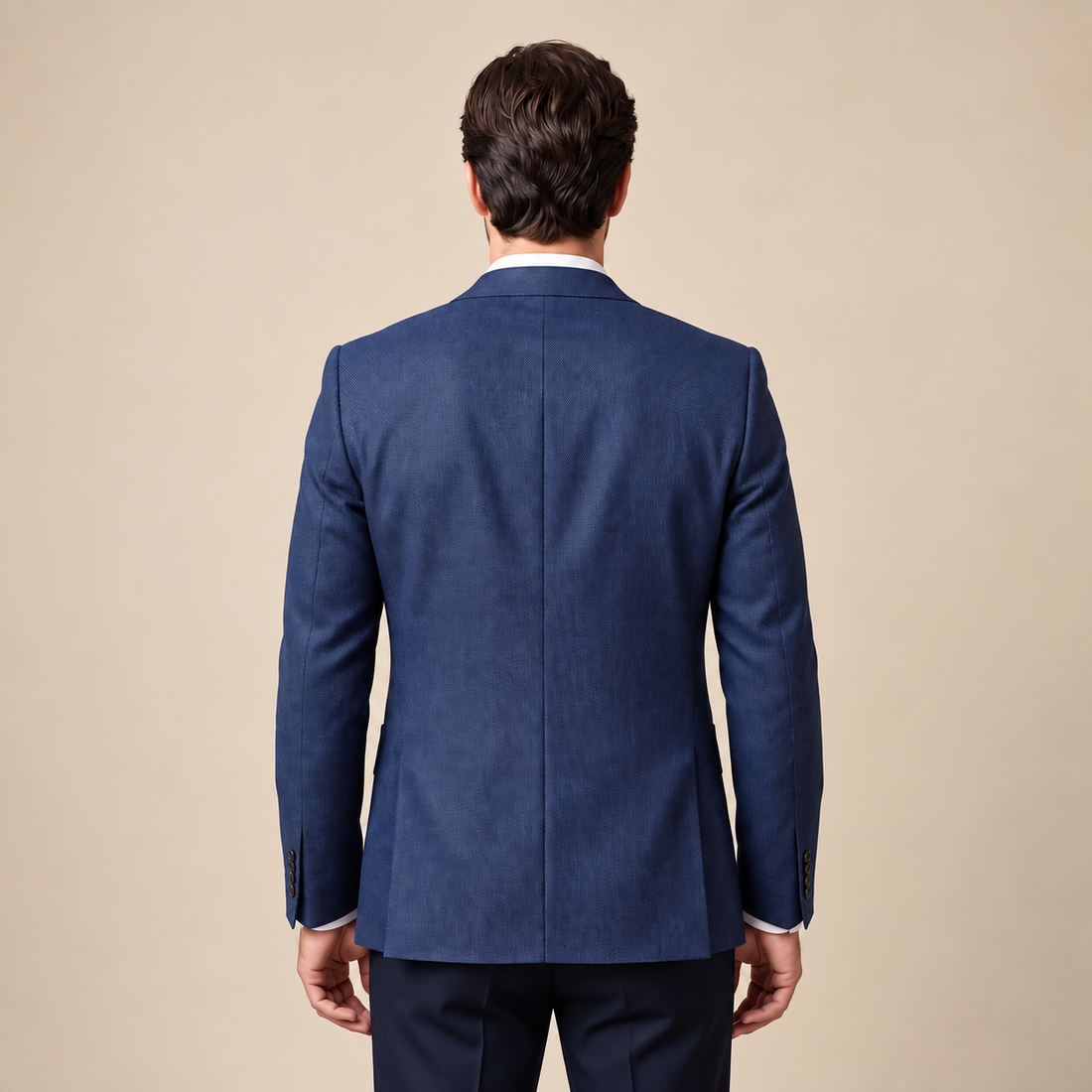 Men's Textured Two-Button Blazer