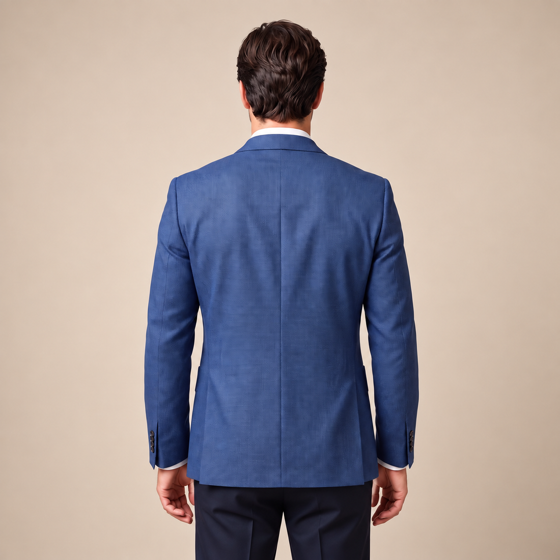 Men's Textured Two-Button Blazer