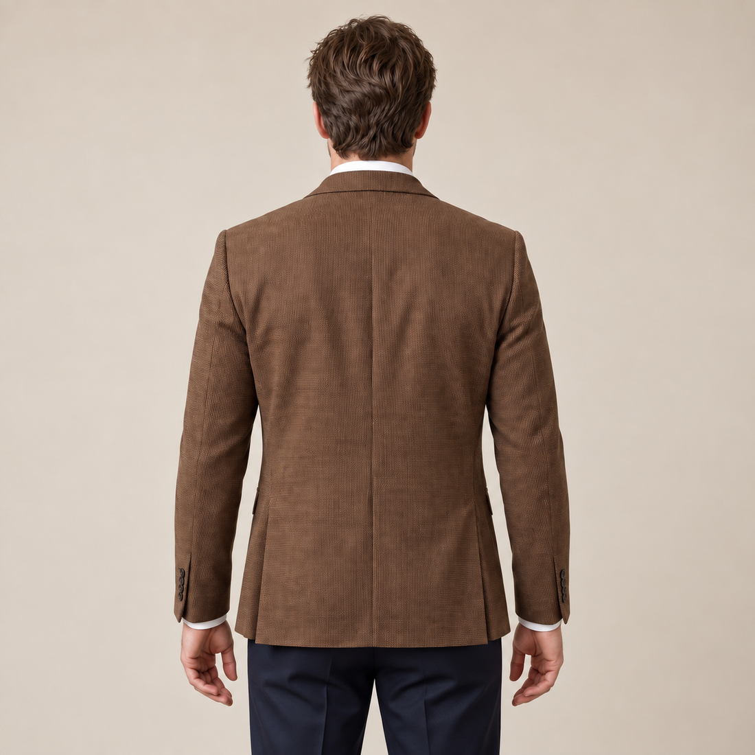 Men's Textured Two-Button Blazer