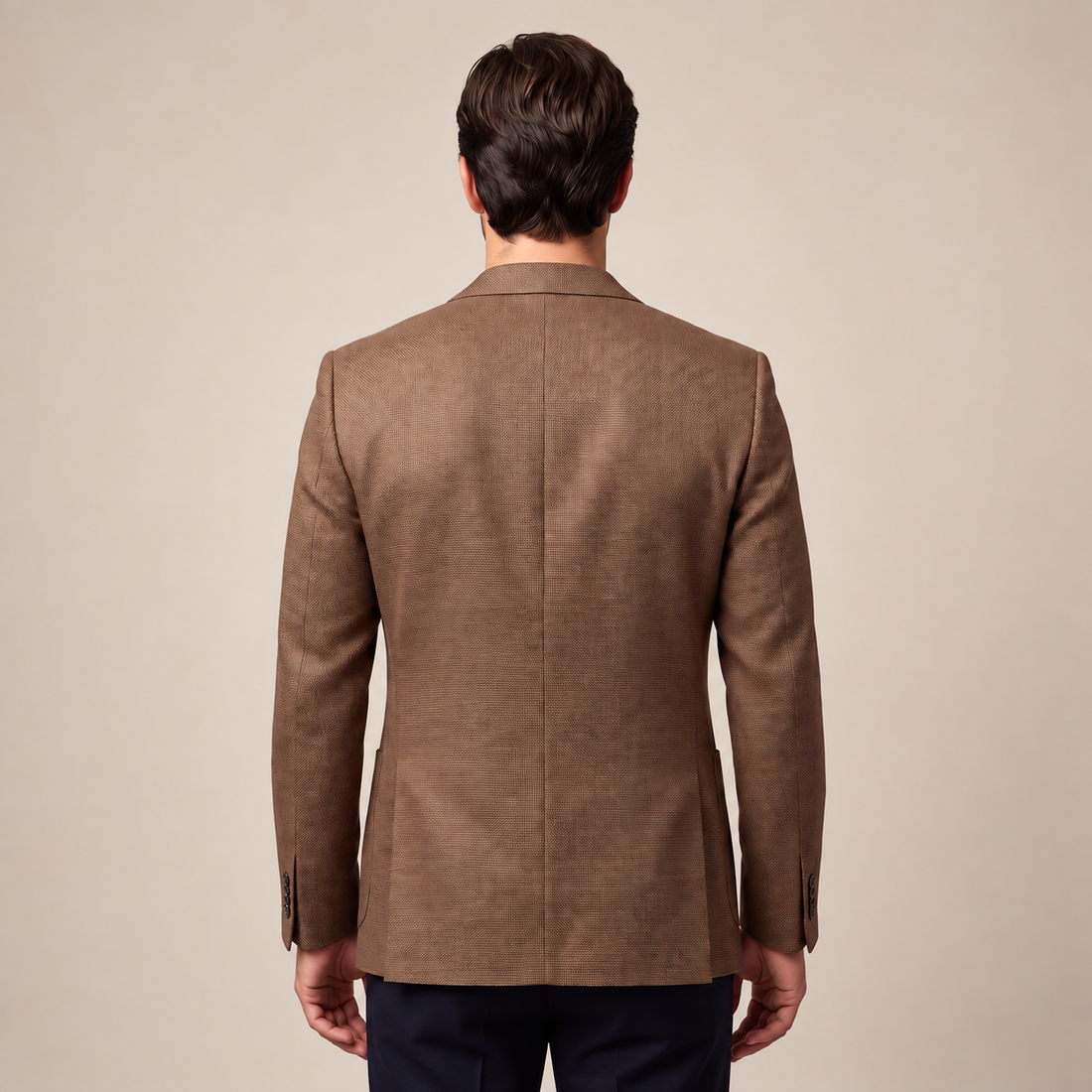 Men's Textured Two-Button Blazer