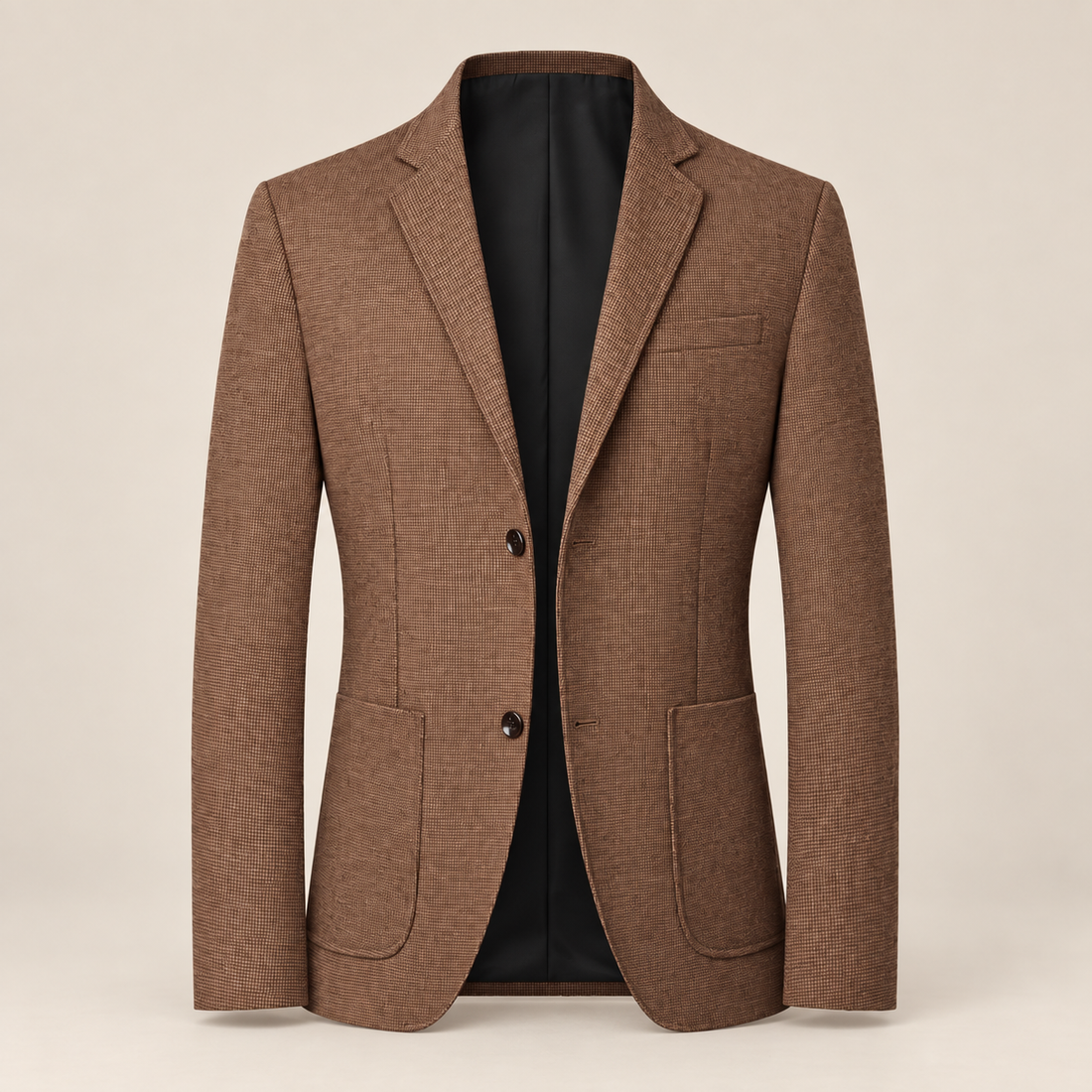 Men's Textured Two-Button Blazer