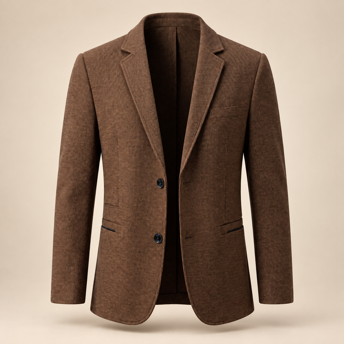 Men's Textured Two-Button Blazer