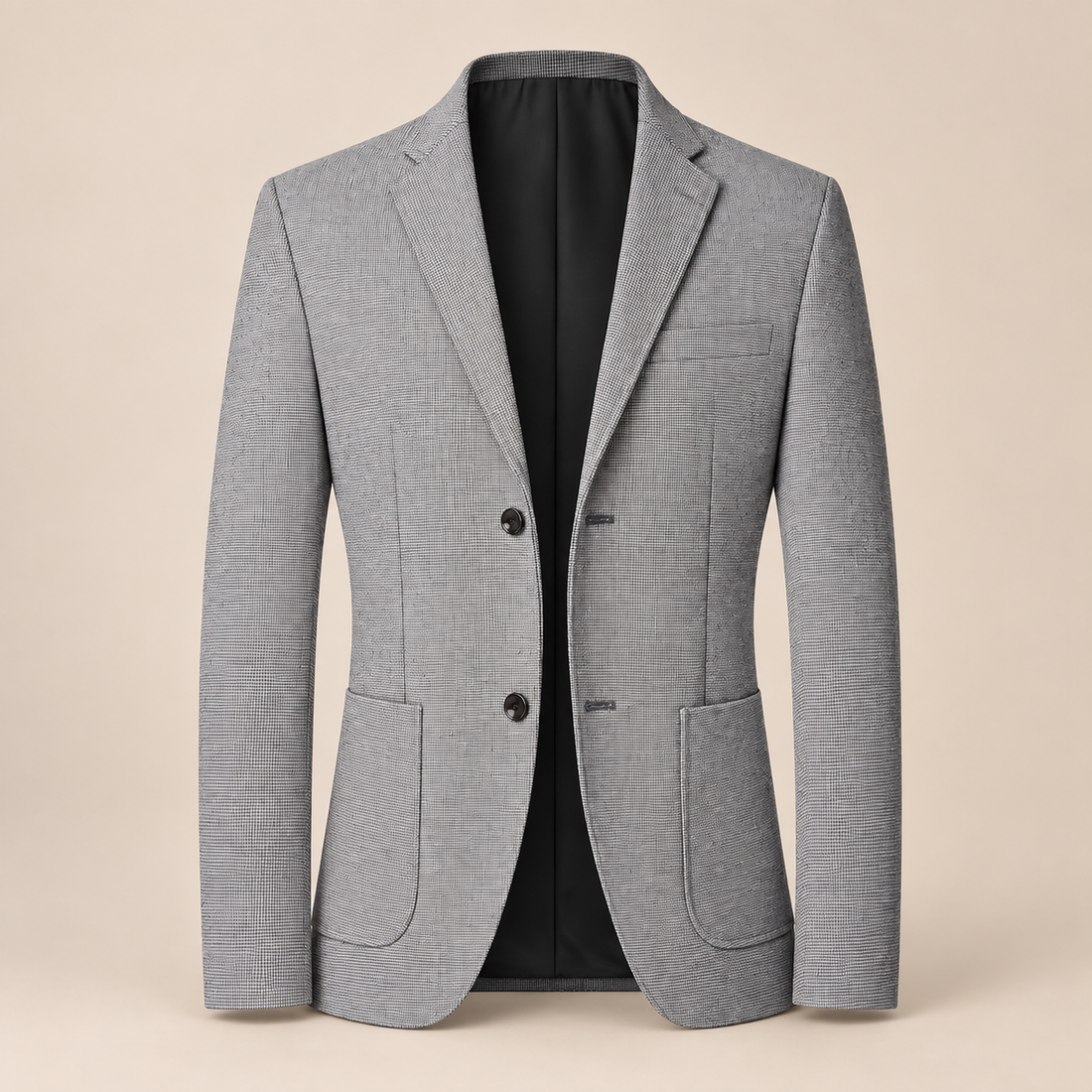 Men's Textured Two-Button Blazer