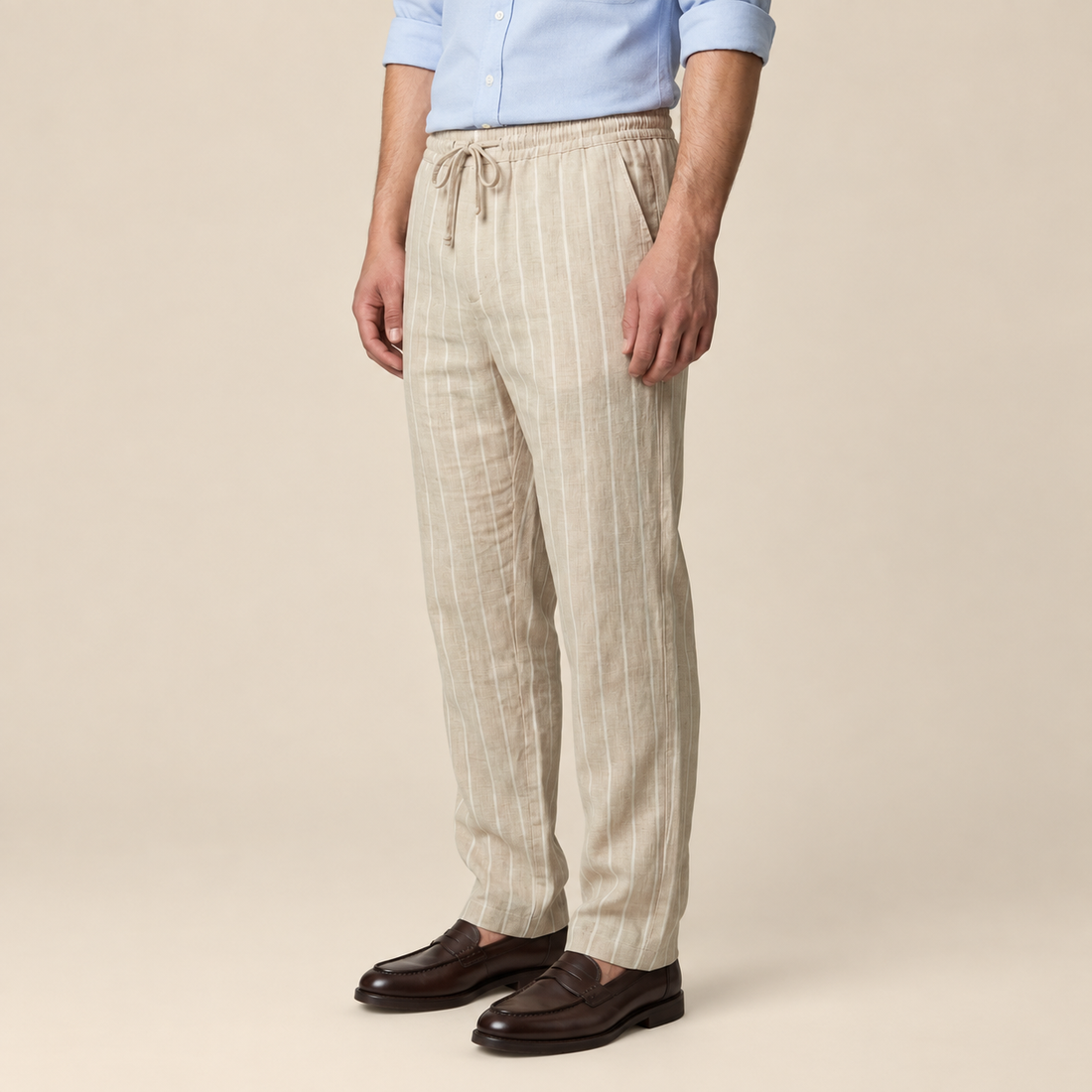 Men's Trousers with Drawstring Waist