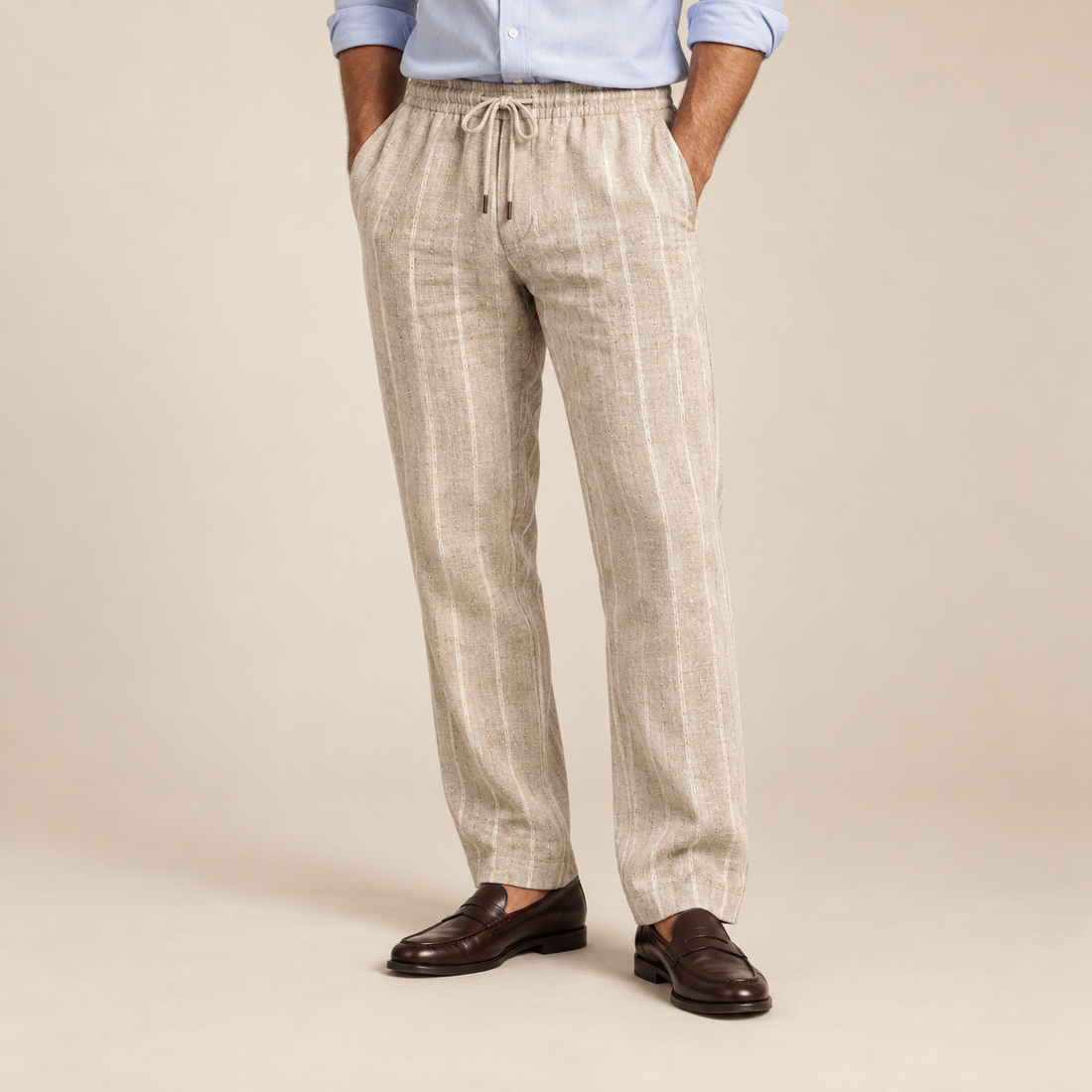 Men's Trousers with Drawstring Waist