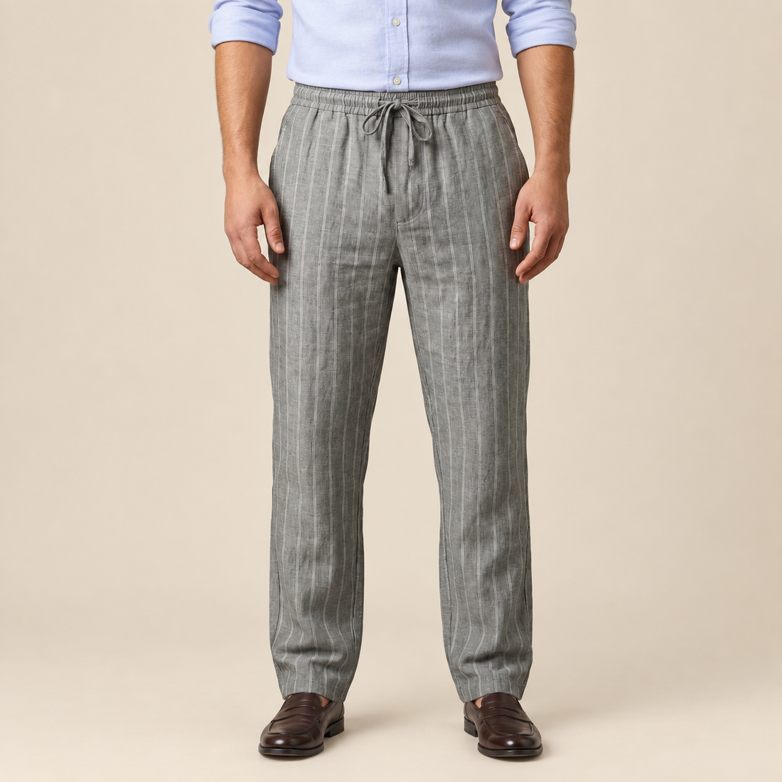 Men's Trousers with Drawstring Waist