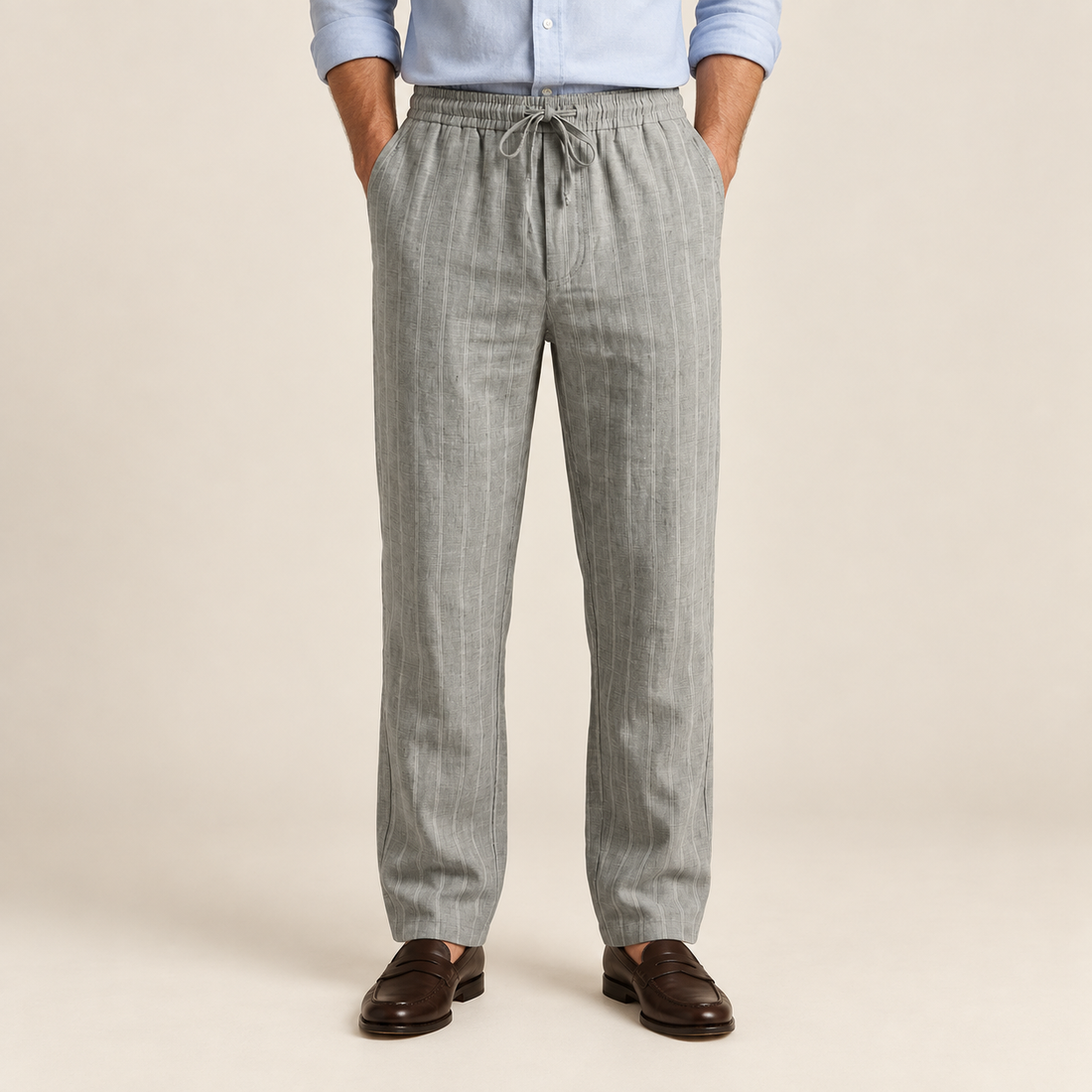 Men's Trousers with Drawstring Waist