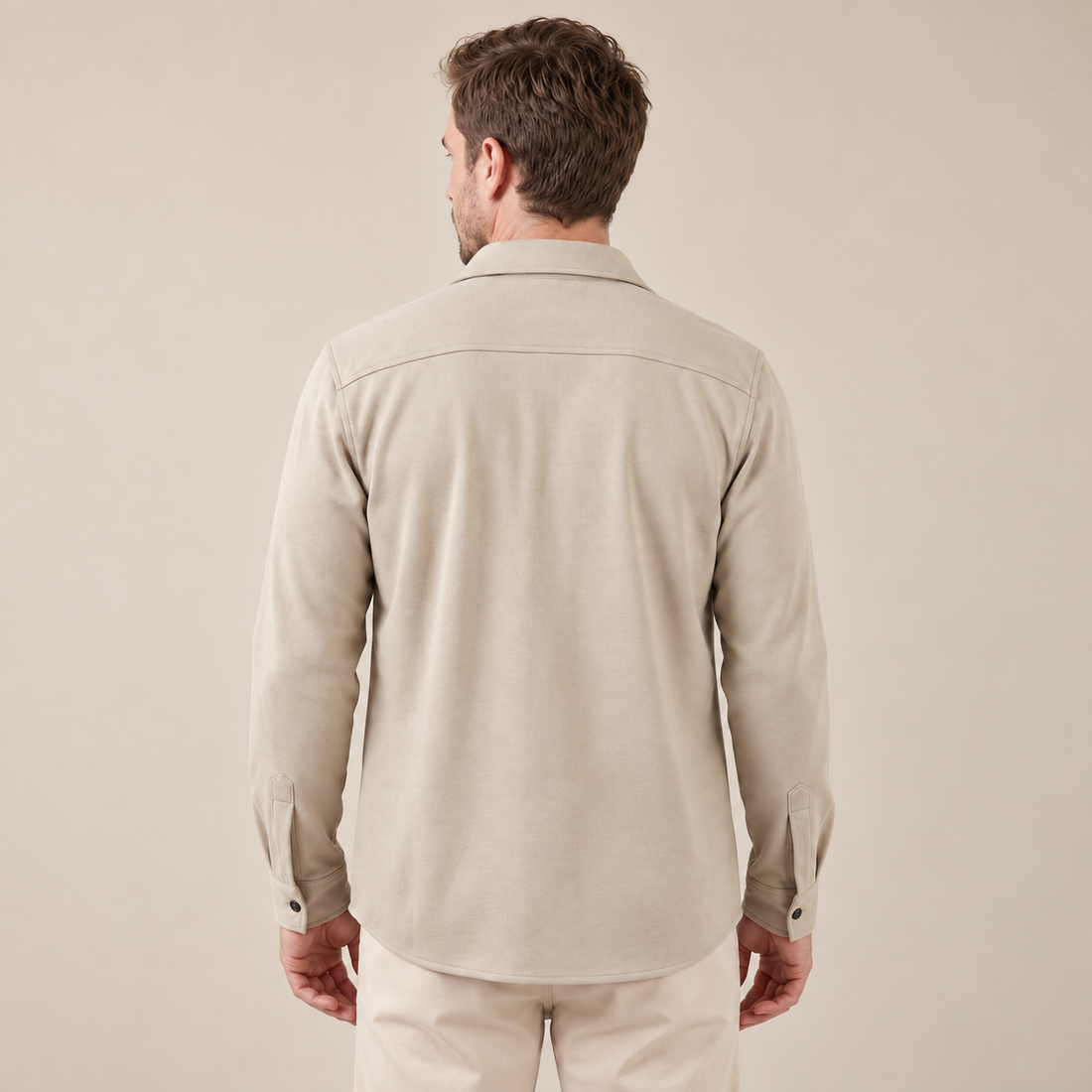 Men's Twin-Pocket Overshirt Slim Fit