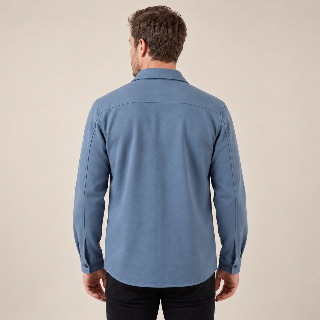 Men's Twin-Pocket Overshirt Slim Fit