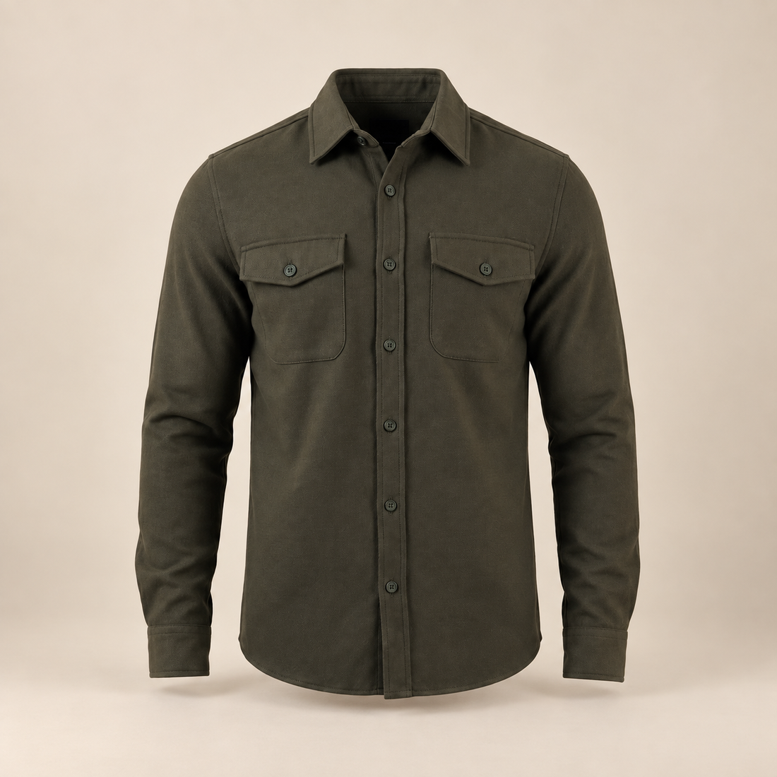 Men's Twin-Pocket Overshirt Slim Fit