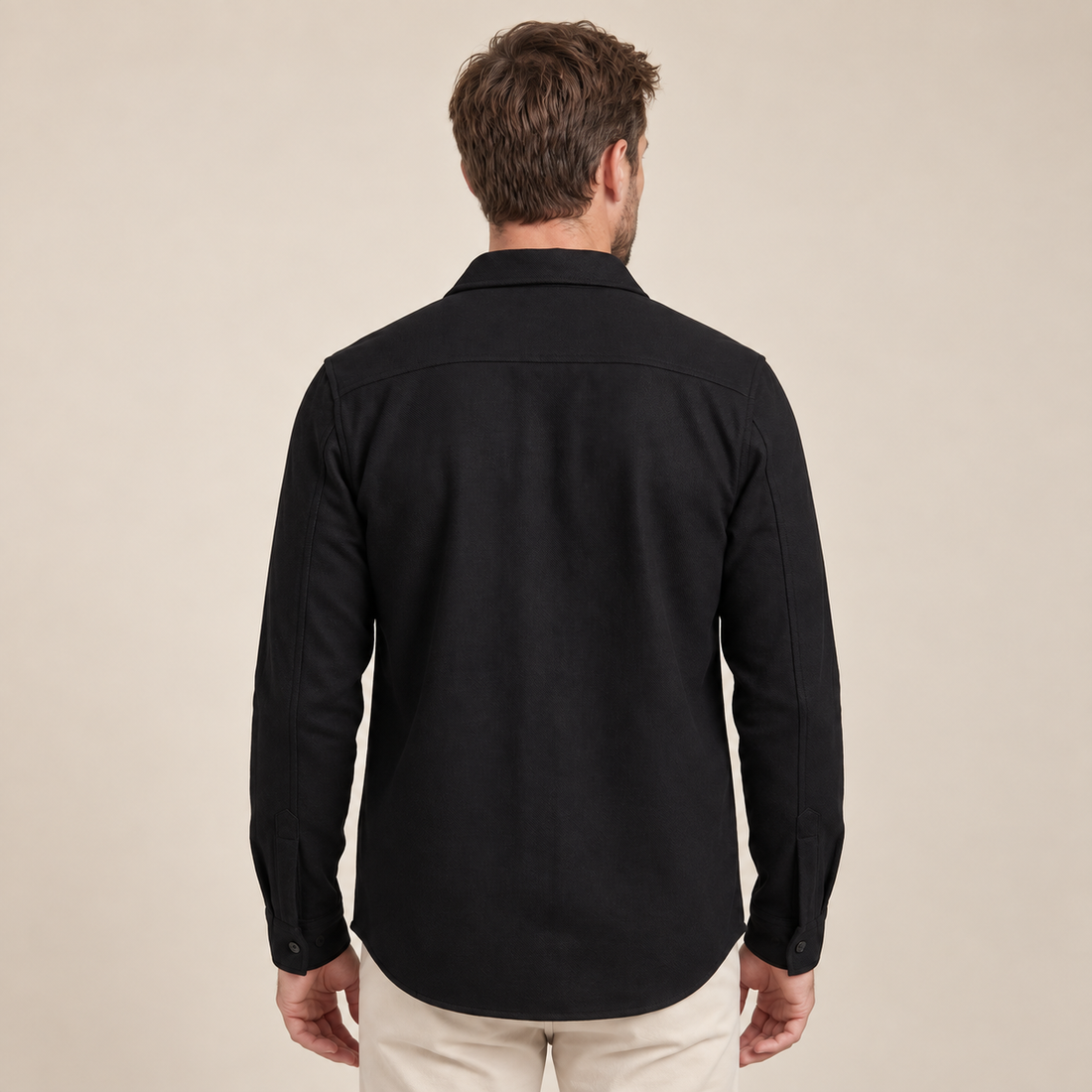 Men's Twin-Pocket Overshirt Slim Fit