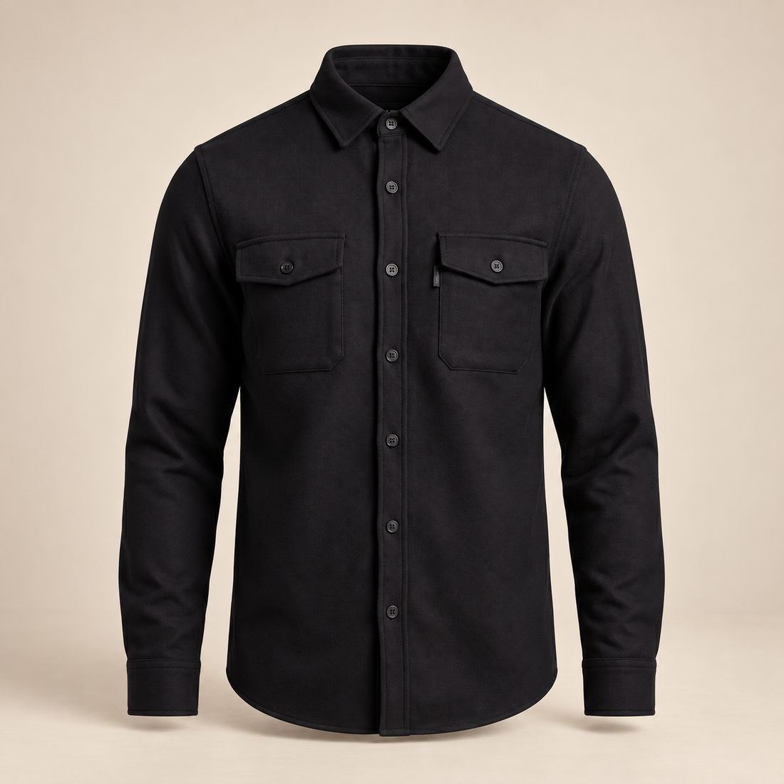 Men's Twin-Pocket Overshirt Slim Fit