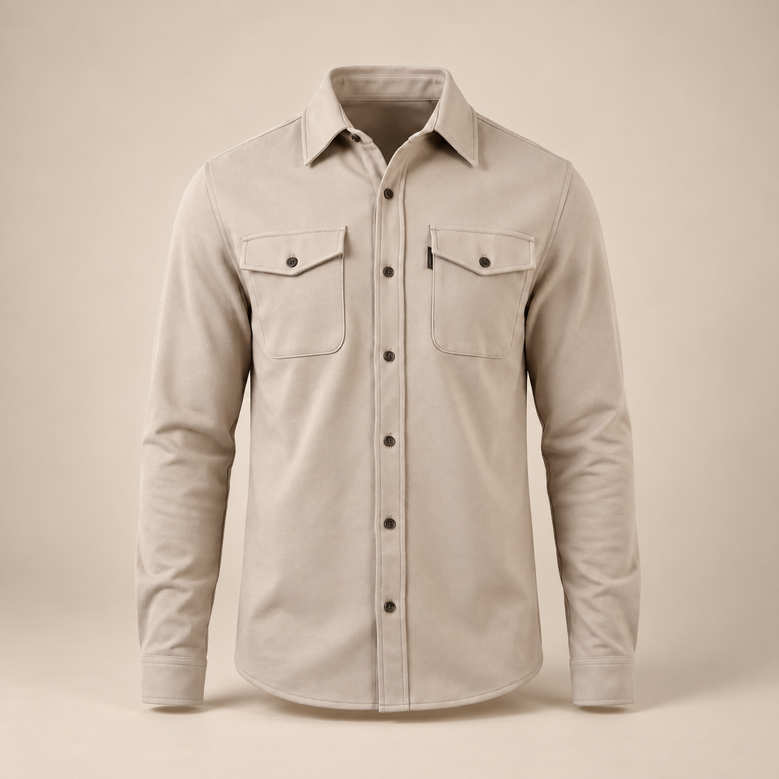Men's Twin-Pocket Overshirt Slim Fit