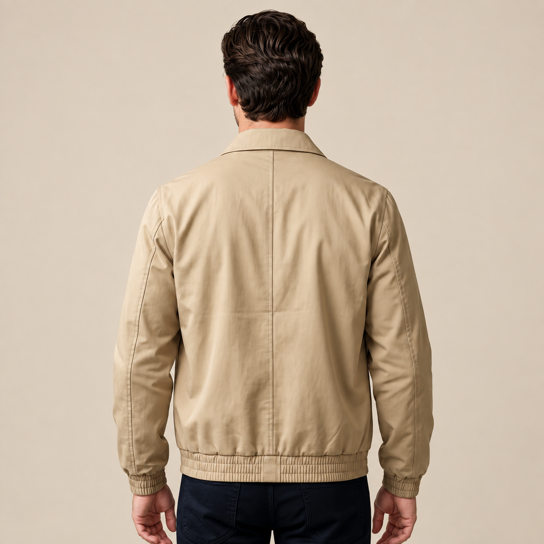 Men's Urban Casual Jacket with Zipper Details