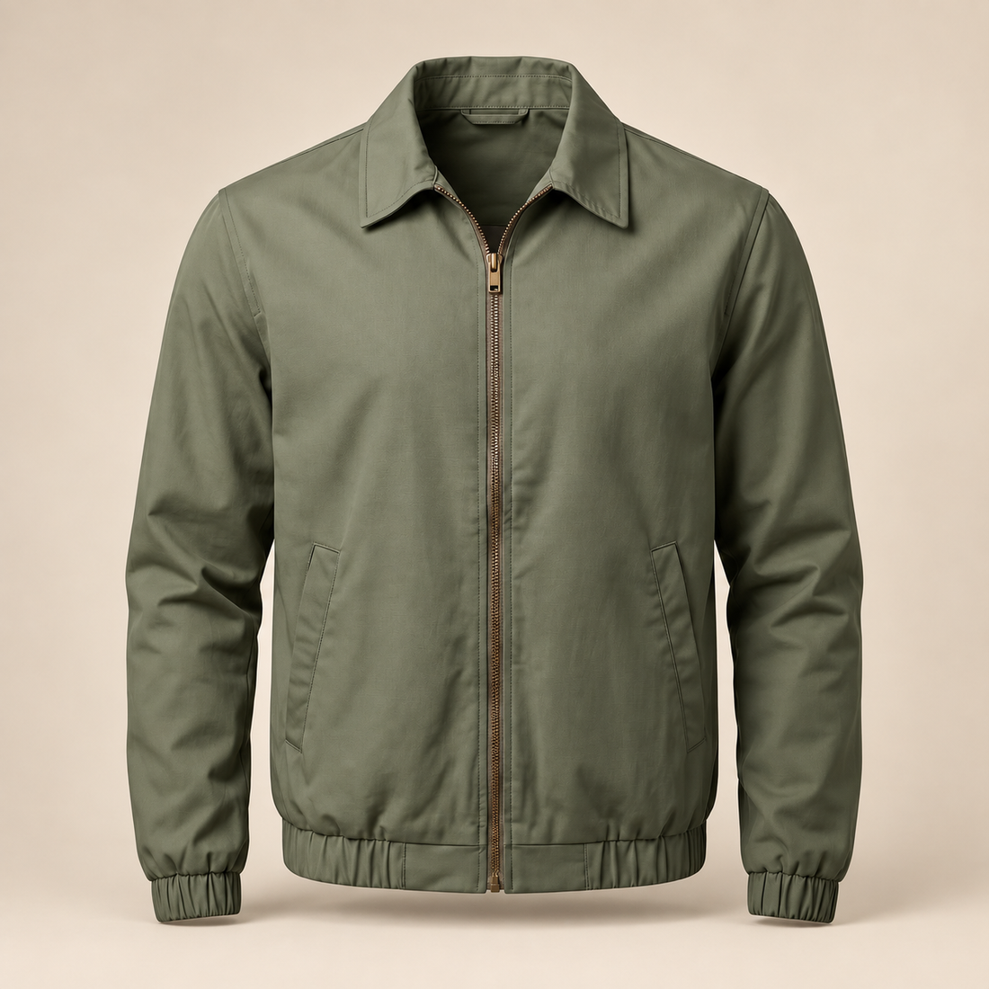 Men's Urban Casual Jacket with Zipper Details