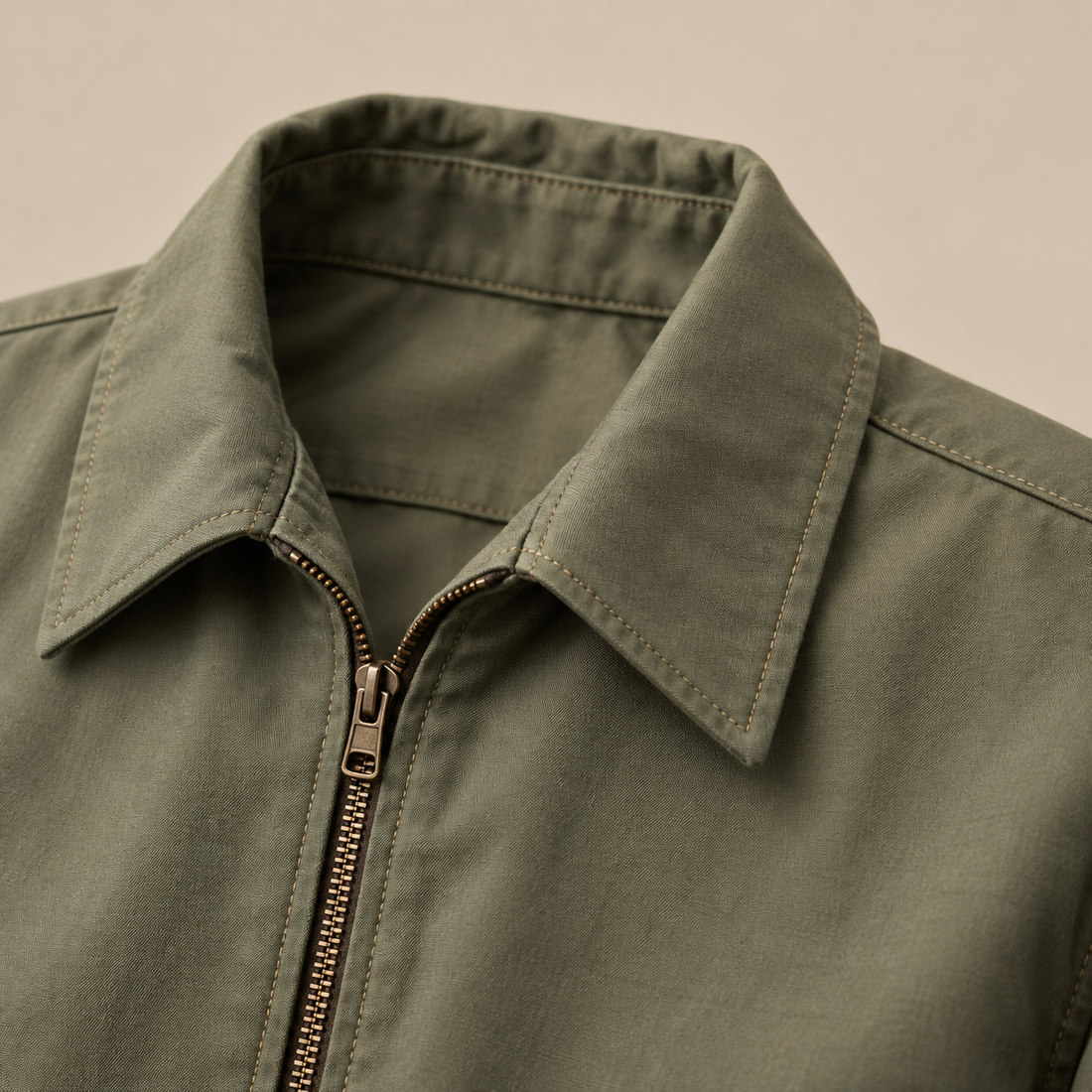 Men's Urban Casual Jacket with Zipper Details