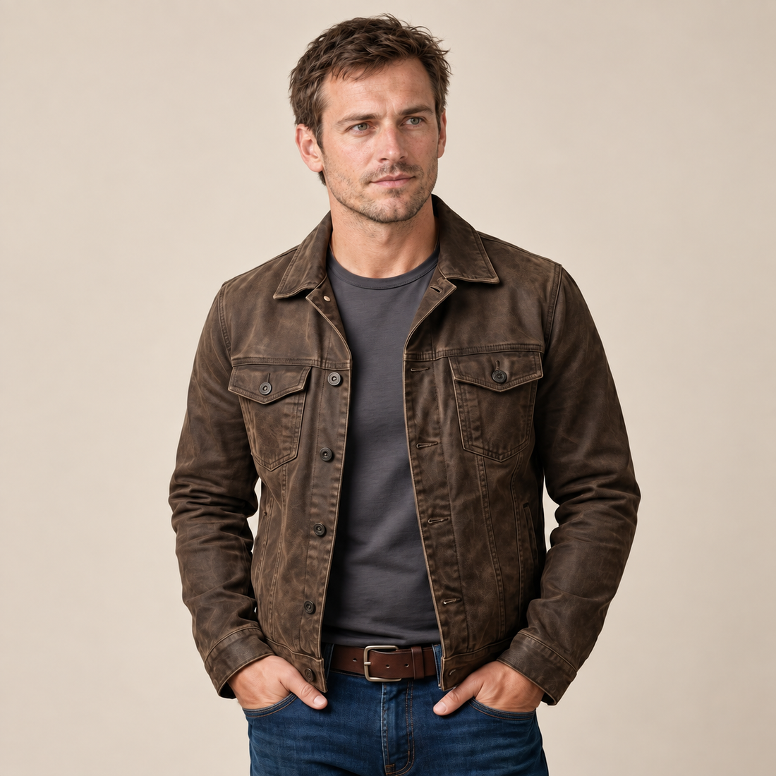 Men's Vintage Multi-Pocket Jacket