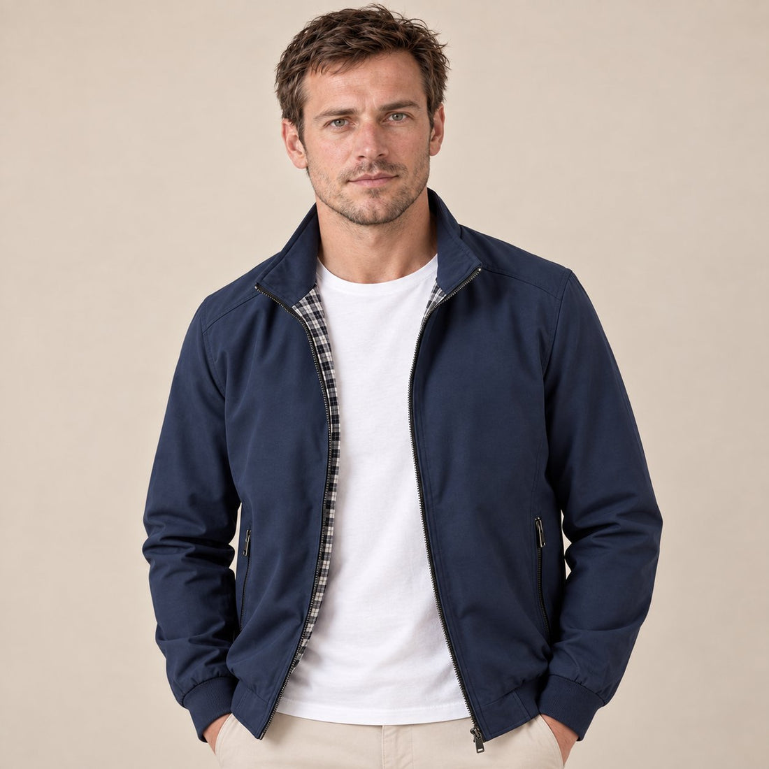 Men's Windproof High Collar Jacket