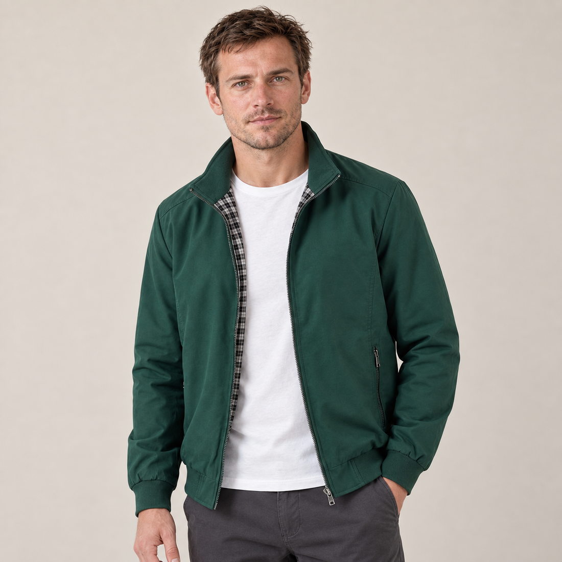 Men's Windproof High Collar Jacket