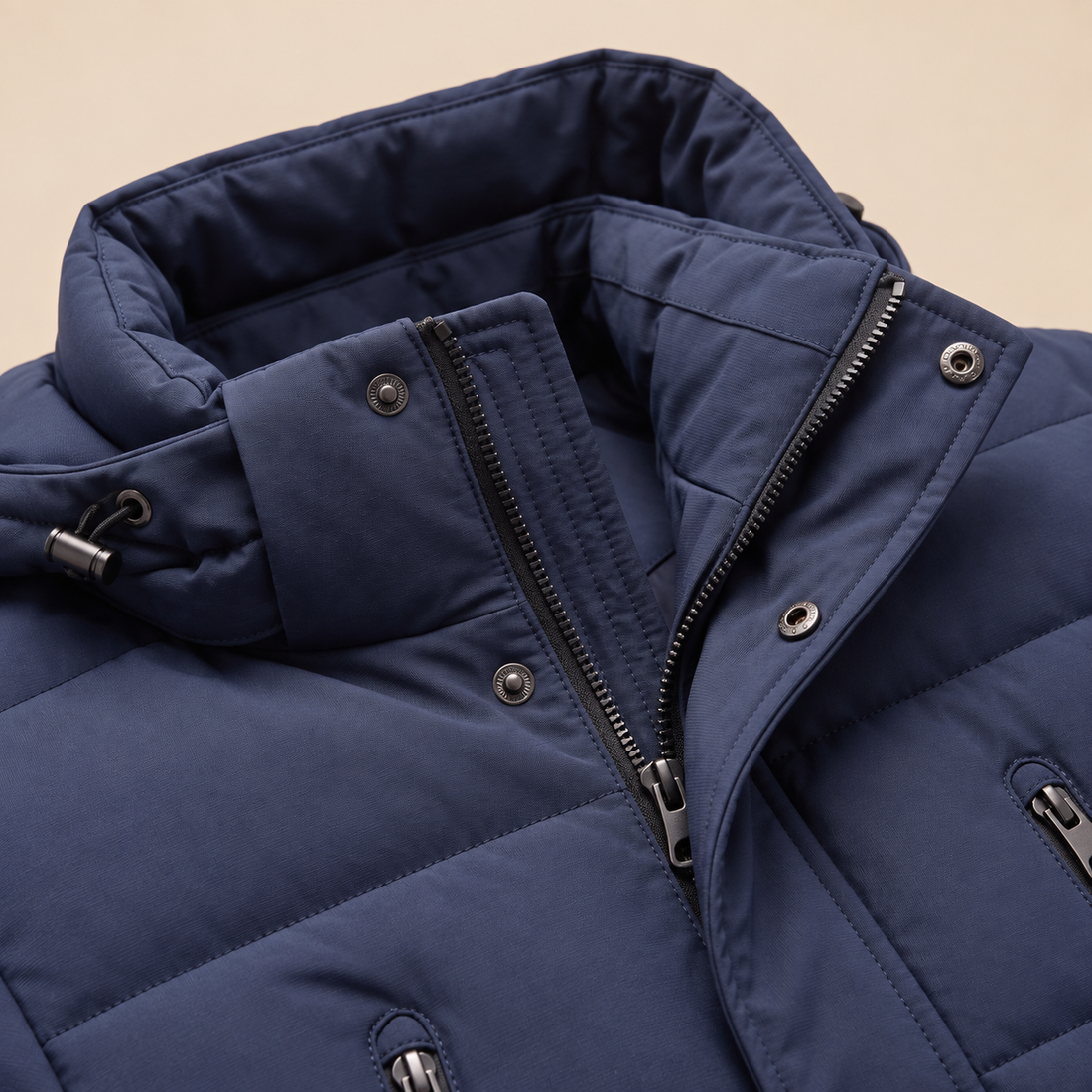 Men's Windproof Padded Parka Jacket