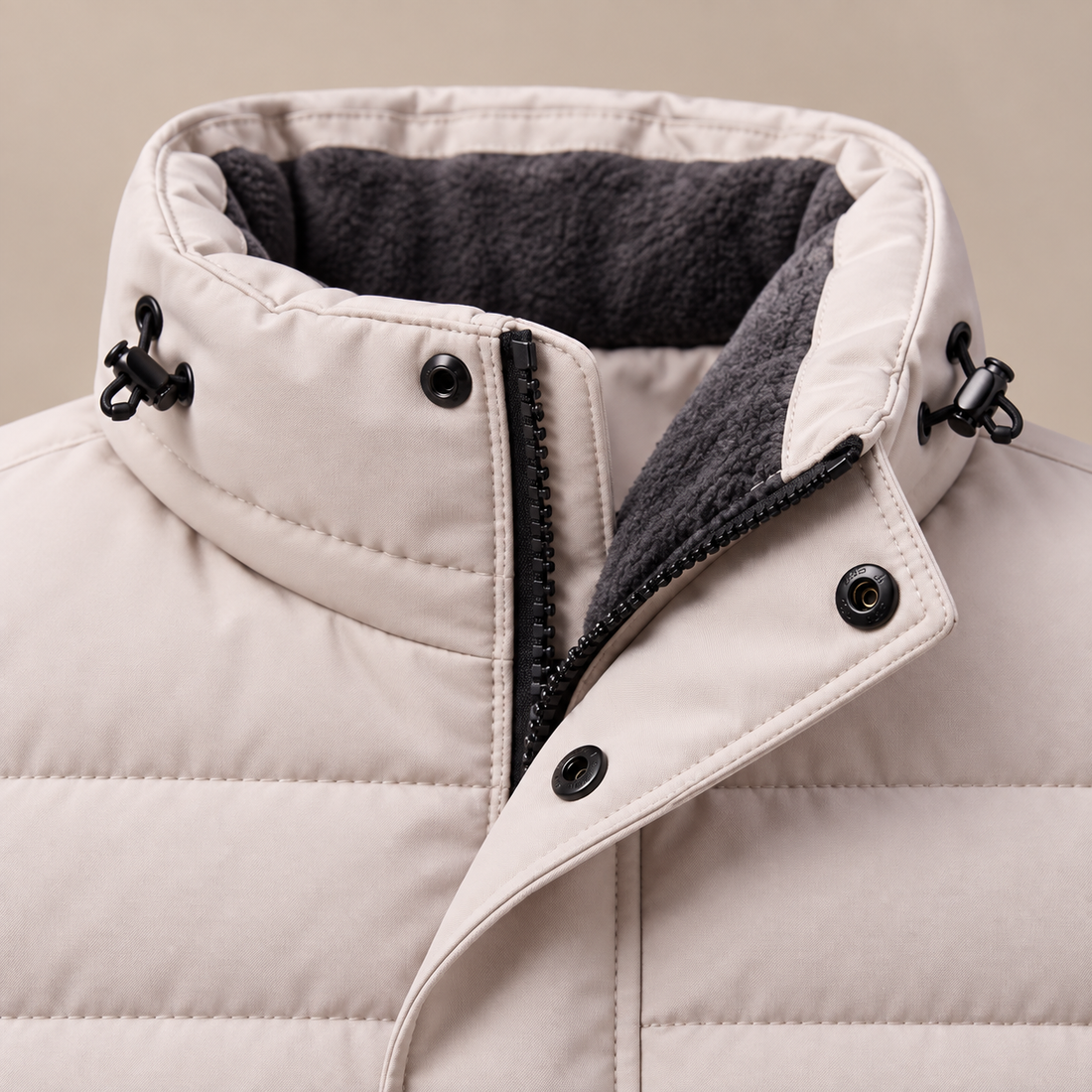 Men's Windproof Padded Parka Jacket