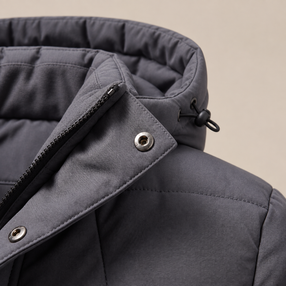 Men's Windproof Padded Parka Jacket