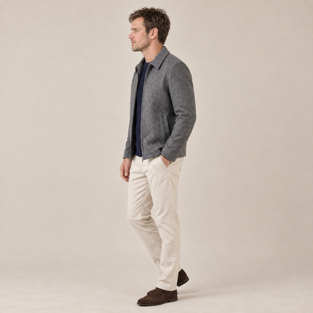 Men's Wool Blend Jacket