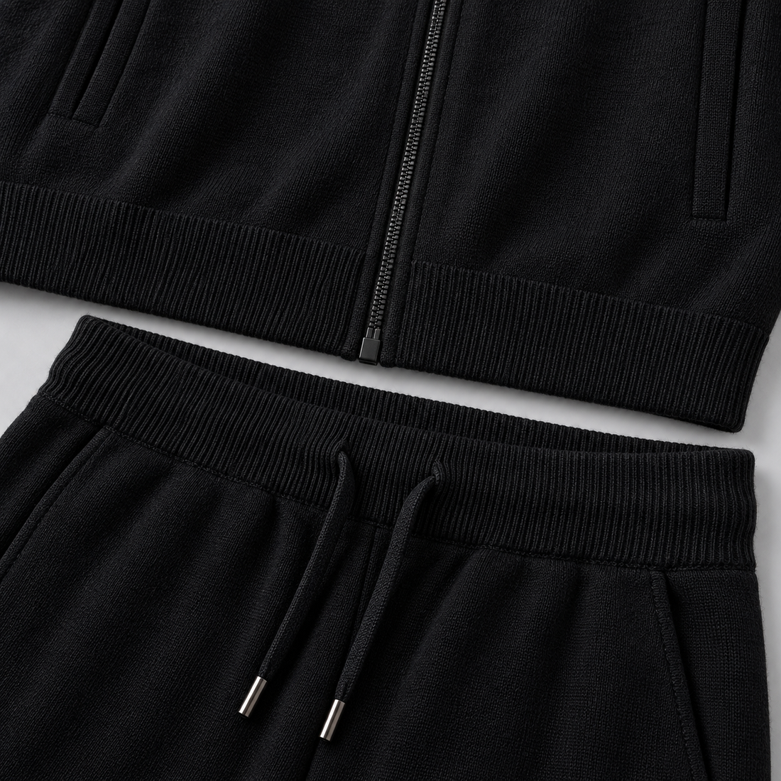 Men's Wool Knit Zip Cardigan and Trouser Co-ord Set