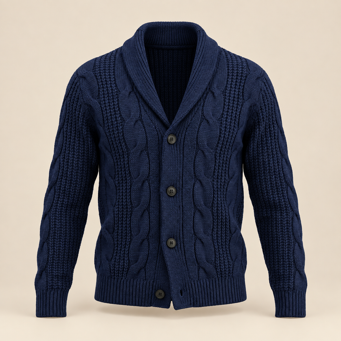 Men's Wool Knitted Cardigan