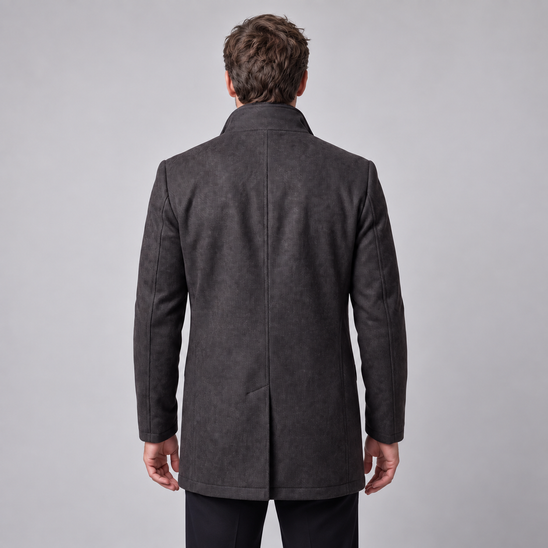 Men's Stand Collar Overcoat