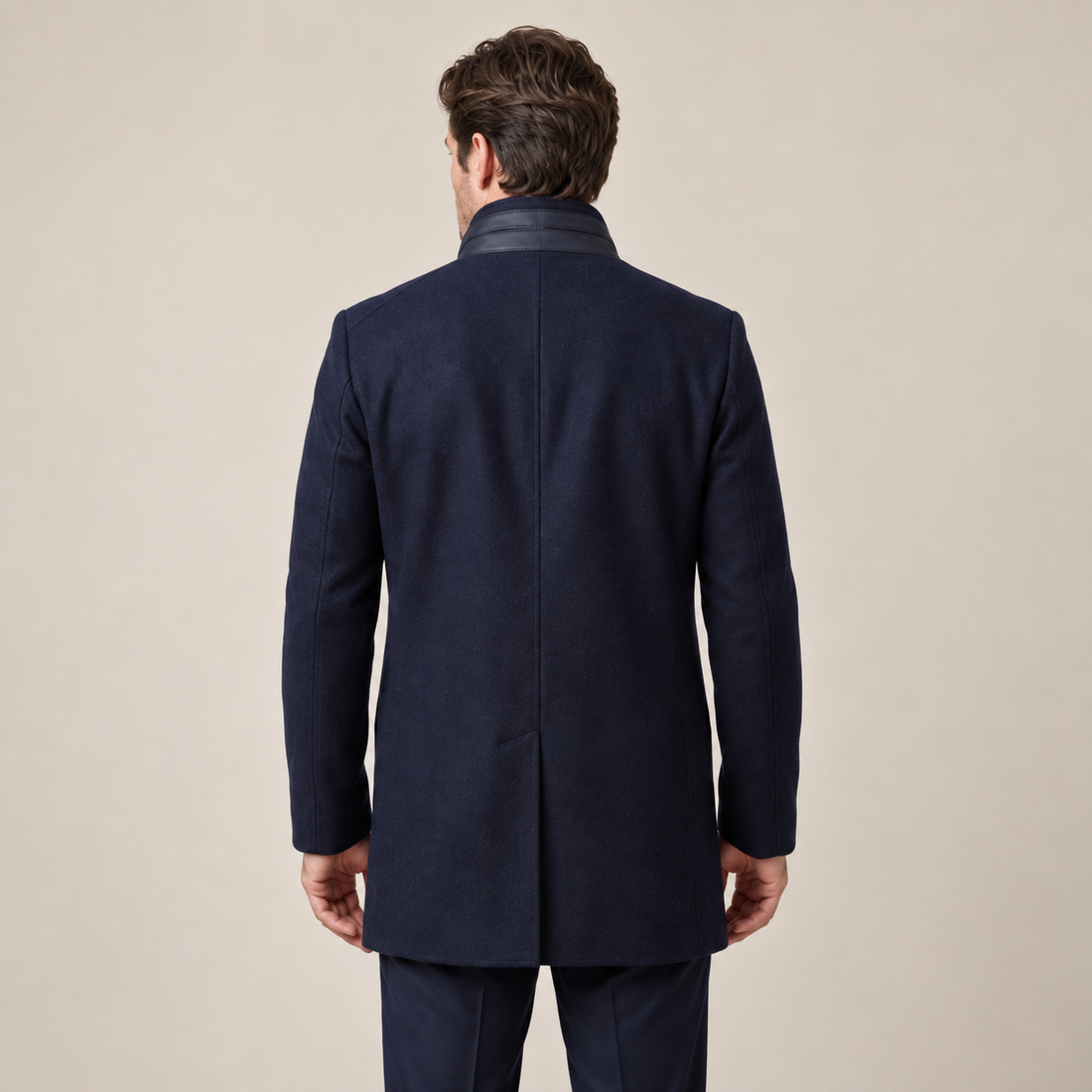 Men's Stand Collar Overcoat